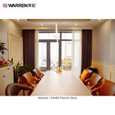 Warren 124x80 French Door Exterior With Inside Double Doors